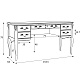 Кабинетный стол широкий пристенный Atelier APg111L.1S/APs111L.1S