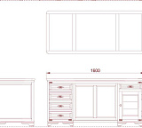 Стол письменный  Марина СКМ-001-54