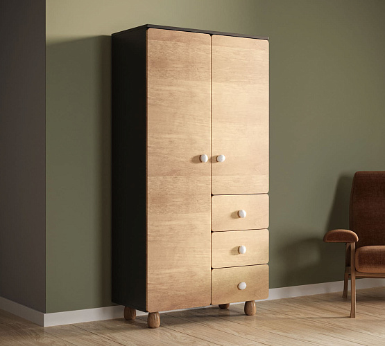 Фото Шкаф двухдверный с тремя ящиками Сплит SP16