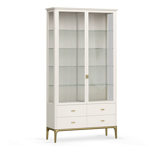 Фото Витрина стеклянная большая Alte Primo gold Pr114CP
