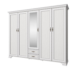 Фото Шкаф пятидерный 5DG2S Z TIFFANY (вудлайн кремовый)