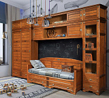 Шкаф с витриной с антресолью Марина СКМ-001-41А(-01)