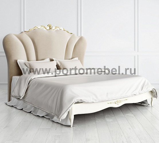 Фото Кровать двуспальная Romantic Gold R616D/R618D с мягким изголовьем
