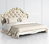 Кровать двуспальная Romantic Gold R418/R416 с мягким изголовьем