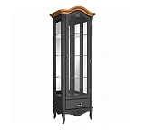 Витрина стеклянная Marlette WOOD Прованс с зеркалом