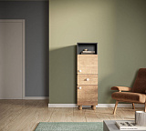 Узкий шкаф сдвумя дверками и одним ящиком Сплит SP13