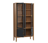 Шкаф Бридж широкий с 2 стеклянными дверями и 2 глухими дверями (Р)