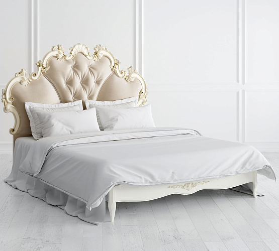 Фото Кровать двуспальная Romantic Gold R566/R568 с мягким изголовьем