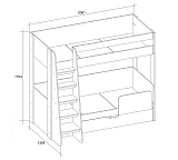 Кровать двухъярусная MODERN