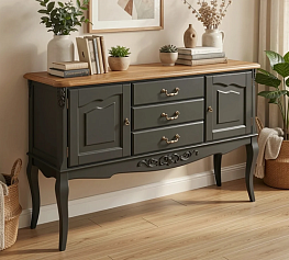 Фото Консоль Marlette WOOD Прованс 3 ящика 2 двери