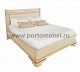 Кровать двуспальная Палермо с мягким изголовьем