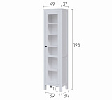 Шкаф витрина HEMNES Кымор дверь ст/ст
