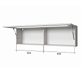 Полка навесная 1V TIFFANY (вудлайн кремовый)