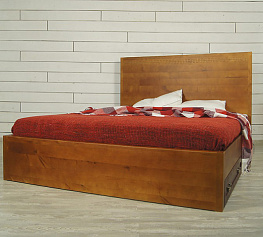 Фото Кровать двуспальная Gouache Birch с ящиками