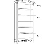 Книжный шкаф Romantic 2