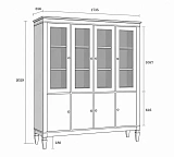Шкаф для посуды Ольса-С 440