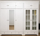 Шкаф двухдверный Бейли со стеклянным дверями