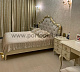 Кровать двуспальная Romantic Gold R418/R416 с мягким изголовьем