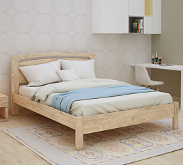Фото Кровать двуспальная Берн с низким изножьем