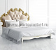 Кровать двуспальная Romantic Gold R566/R568 с мягким изголовьем