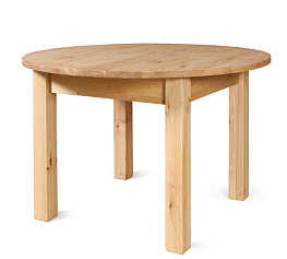 Изображение Стол круглый раздвижной 120 со вставкой Фото Стол круглый раздвижной 120 со вставкой