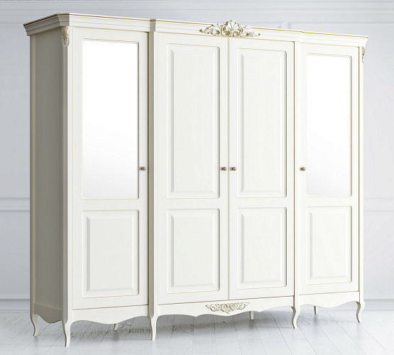 Изображение Шкаф четырехдверный Atelier с зеркалом Фото Шкаф четырехдверный Atelier с зеркалом